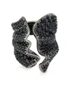 Ferragamo Drape Ring In Schwarz