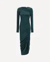 Ferragamo Draped Midi Dress