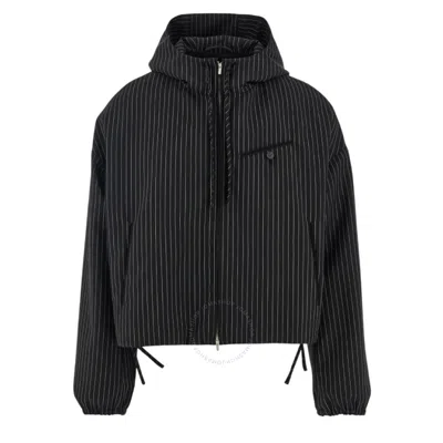 Ferragamo Drawstring Hooded Blouson In White