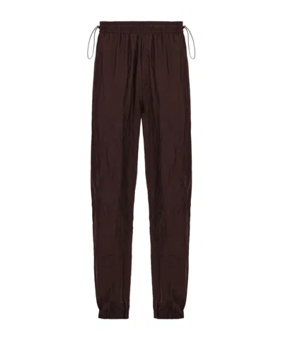 Ferragamo Drawstring Jogger In Brown