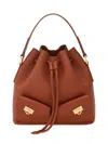 Ferragamo Women Brown Crossbody Bag With Adjustable And Removable Shoulder Strap And One Top Flat Ha In Brown