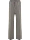 Ferragamo Drawstring-waist Trousers In Black
