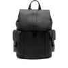 Ferragamo Drawstring-fastening Leather Backpack In Black