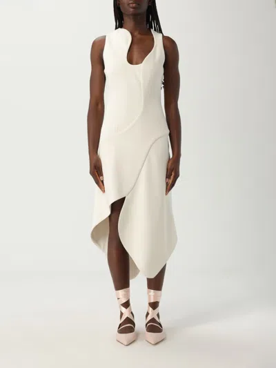 FERRAGAMO DRESS FERRAGAMO WOMAN COLOR YELLOW CREAM,429763090