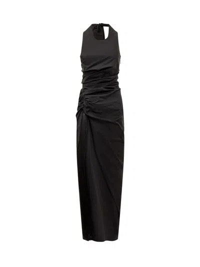 Ferragamo Dress With Tassel In Black
