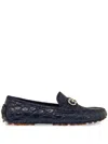 Ferragamo Driver Loafers In Blue