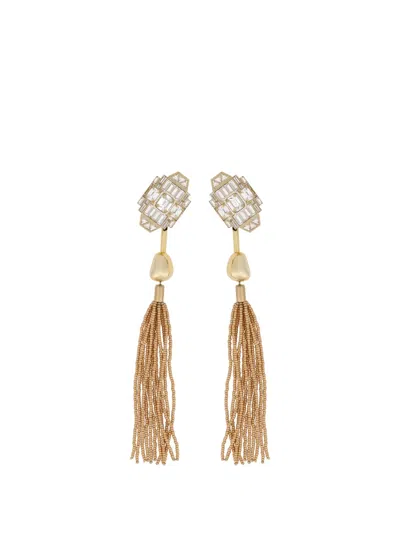 Ferragamo Drop Earrings In Metallic