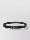 Ferragamo Dual Adjustable Belt 35mm In Black