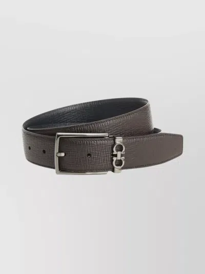 FERRAGAMO DUAL SIDED GANCINI BELT DESIGN