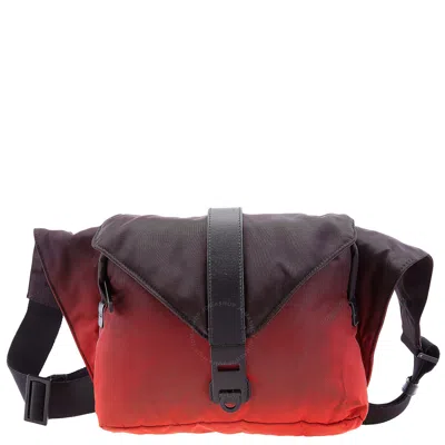 Ferragamo Dual Tone Crossbody Bag In Blue