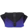 Ferragamo Dual Tone Gradient Foldover Top Crossbody In Black