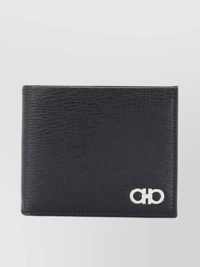 FERRAGAMO DUAL-TONE LEATHER BIFOLD WALLET