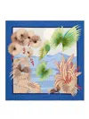 Ferragamo Dune Print Silk Scarf In Sand
