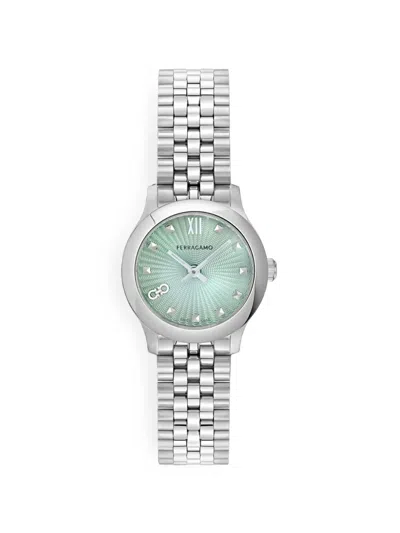 Ferragamo Duo 25mm Watch In Metallic