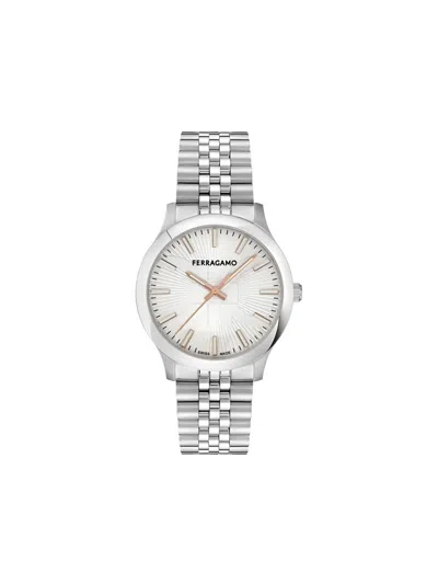Ferragamo Duo 40mm In Silver