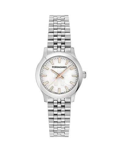 Ferragamo Duo Bracelet Watch, 28mm In Metallic