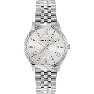 Ferragamo Duo Bracelet Watch, 40mm In Green