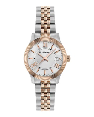 Ferragamo Duo Bracelet Watch In Gold