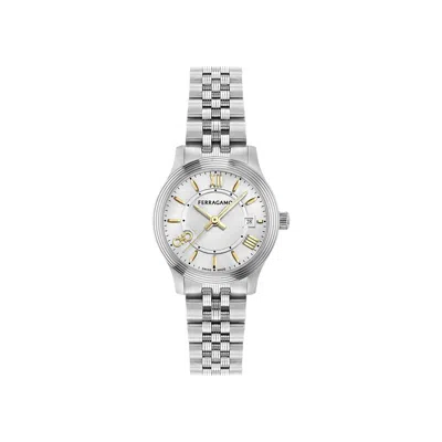 Pre-owned Ferragamo Duo Bracelet Watch 'stainless Steel' | Silver | Women's Size Onesize