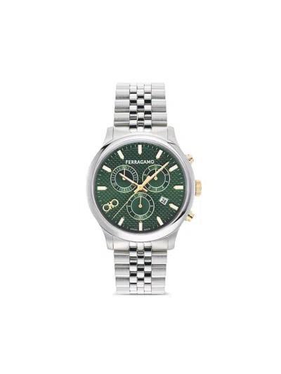 Ferragamo Duo Chrono 43mm In Green