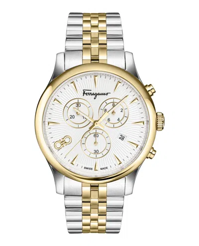 Ferragamo Duo Chrono Bracelet Watch In Multi