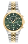 Ferragamo Men's Duo Chrono Two-tone Bracelet Watch, 42mm In Two Tone