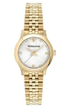 Ferragamo Duo Diamond Watch, 28mm In Gold