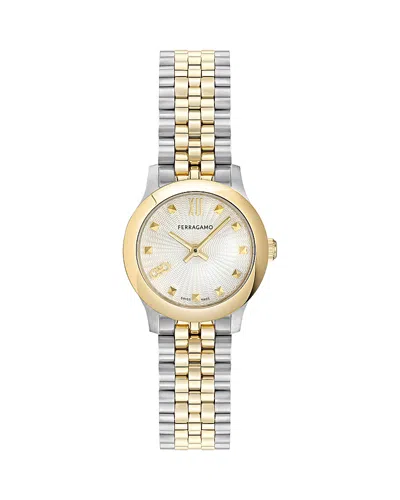Ferragamo Duo Mini Bracelet Watch, 25mm In Multi