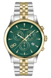 Ferragamo Duo Chrono Bracelet Watch In Multi