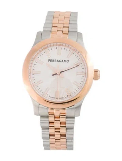 Pre-owned Ferragamo Duo Watch, 28mm In Multi