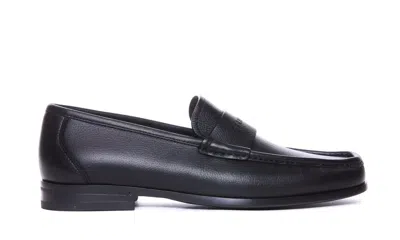 Ferragamo Dupont Loafers In Nero