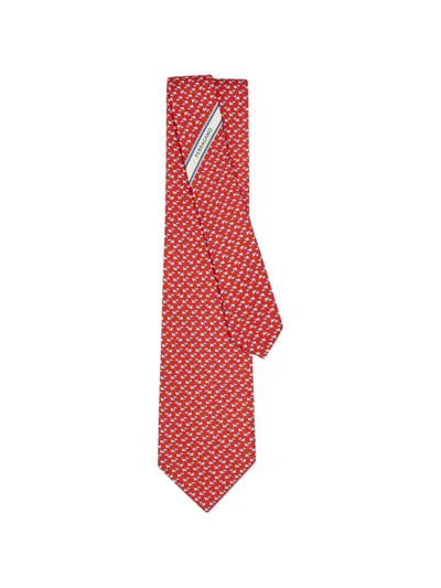Ferragamo Dylan-print Silk Tie In Multi