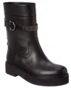 Ferragamo Woman Ankle Boots Black Size 8 Leather In Black