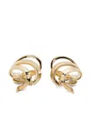 Ferragamo Orecchini Ear Leafbig In Gold