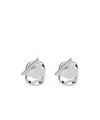 Ferragamo Earrings Engraved With Logos In White