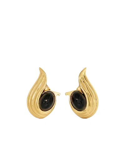 Ferragamo Earrings With Gems In Burgundy