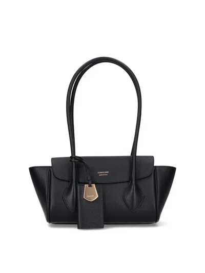 Ferragamo 'east-west' Medium Tote Bag - Black