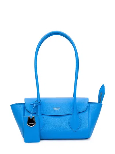 Ferragamo East-west Tote Bag (s) In Blue