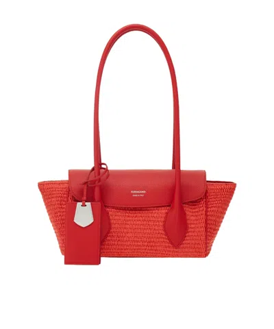 Ferragamo East-west Tote Bag (s) In Red