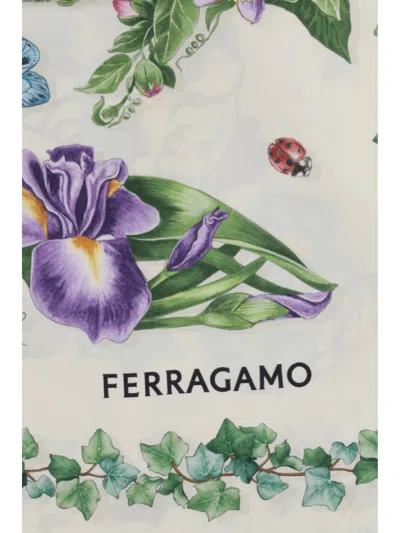 Ferragamo Eden Scarf In Multi