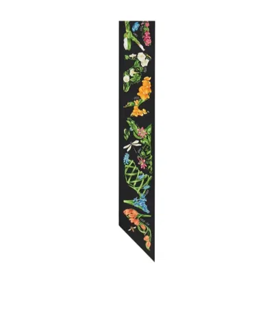 Ferragamo Eden Shoes Print Silk Mini Bandeau In Multi