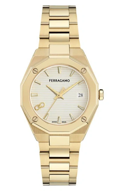 FERRAGAMO FERRAGAMO EDGE BRACELET WATCH, 34MM