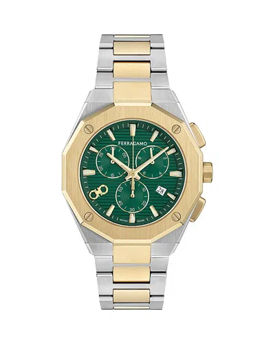 Ferragamo Edge Chrono Bracelet Watch, 42mm In Multi