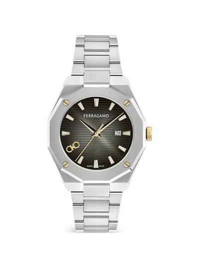 Ferragamo Edge Gent 40mm Watch In Green