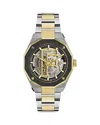 Ferragamo Edge Skeleton Automatic 42mm Watch In Silver