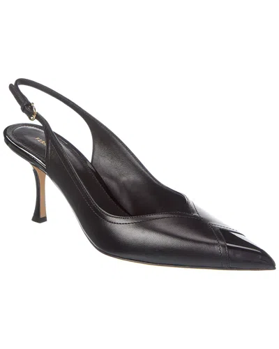 Ferragamo Egna Leather Slingback Pump In Black