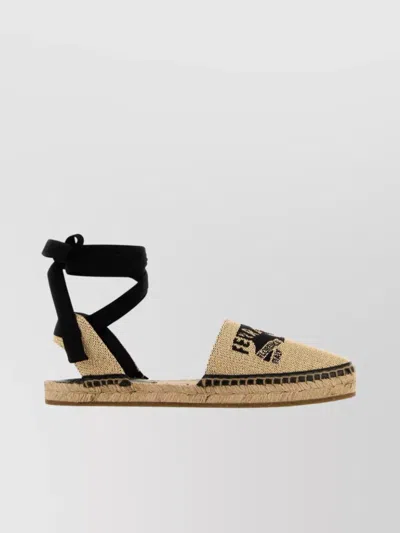 Ferragamo Elaia Ankle Wrap Round Toe Espadrilles