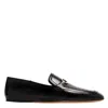 Ferragamo Elaine Vara Buckle Loafers In Calf Leather In Black