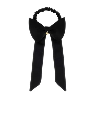 Ferragamo Elastic Hair Tie In Black