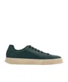 Ferragamo Elastic Lace Sneaker In Green